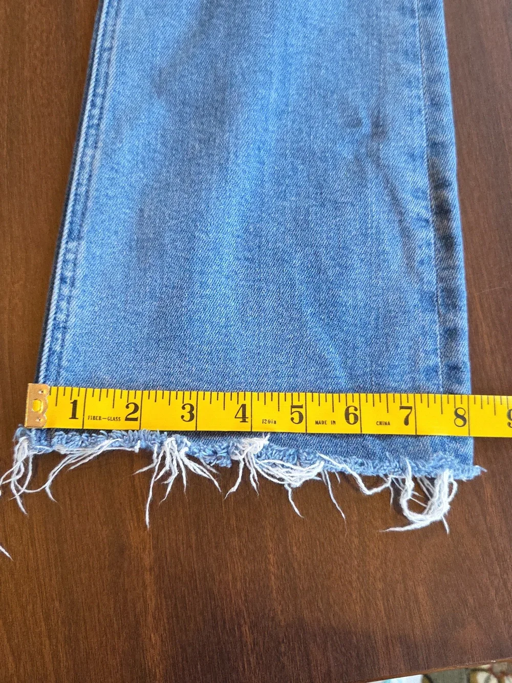 MOTHER Jeans The Runaway Fray High Rise Bootcut Monkey In The Middle Size 26 - Picture 8 of 15